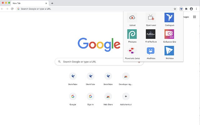 Chrome 网上商店的 Skoletube 将与 OffiDocs Chromium 在线运行