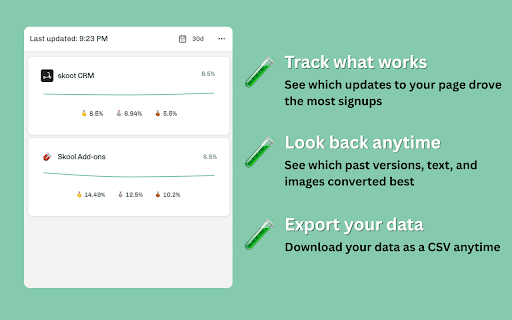 Skool Conversion Tracker  from Chrome web store to be run with OffiDocs Chromium online