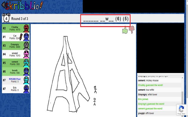 Penghitung Surat Skribbl.io dari toko web Chrome untuk dijalankan dengan OffiDocs Chromium online