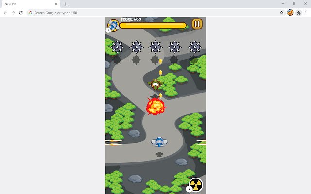 Gra akcji Sky Combat ze sklepu internetowego Chrome, którą można uruchomić w trybie online za pomocą OffiDocs Chromium