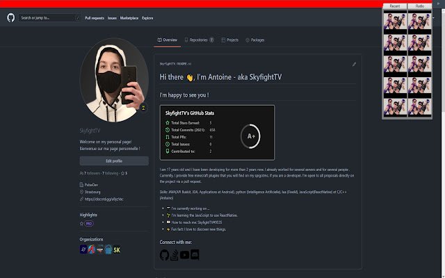 SkyDev  from Chrome web store to be run with OffiDocs Chromium online
