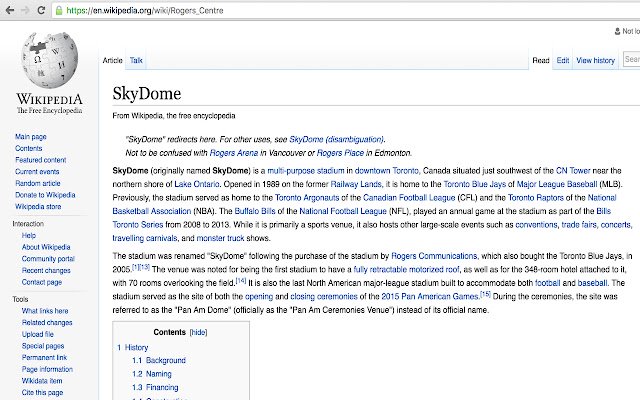 SkyDome Forever aus dem Chrome-Webshop, der mit OffiDocs Chromium online ausgeführt werden soll