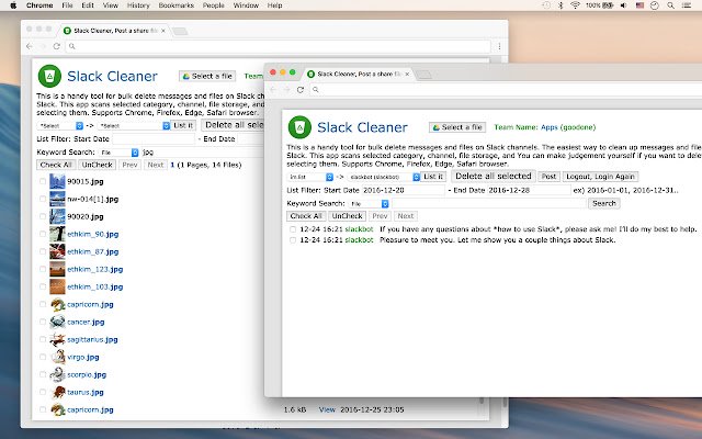 Slack Cleaner, Post Drive to Slack  from Chrome web store to be run with OffiDocs Chromium online