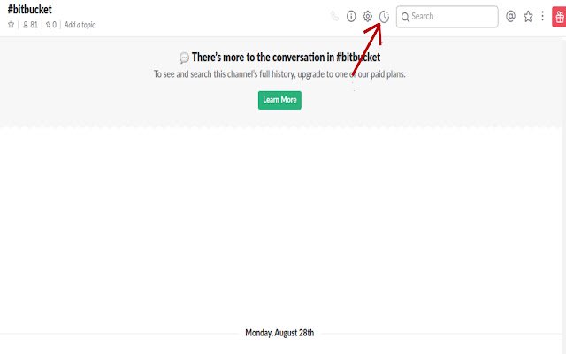Slack History mula sa Chrome web store na tatakbo sa OffiDocs Chromium online
