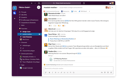 Slack PWA Extension  from Chrome web store to be run with OffiDocs Chromium online