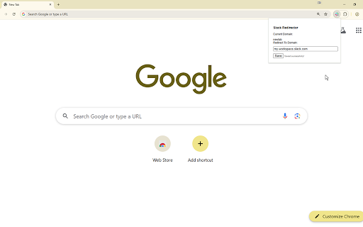 Slack Workspace Redirector  from Chrome web store to be run with OffiDocs Chromium online