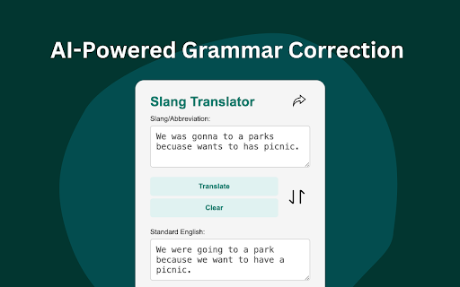 Slang Translator from Chrome web store to be run with OffiDocs Chromium online Slang Translator from Chrome web store to be run with OffiDocs Chromium online