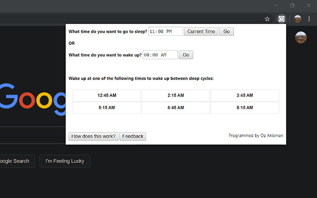 SleepAssist  from Chrome web store to be run with OffiDocs Chromium online