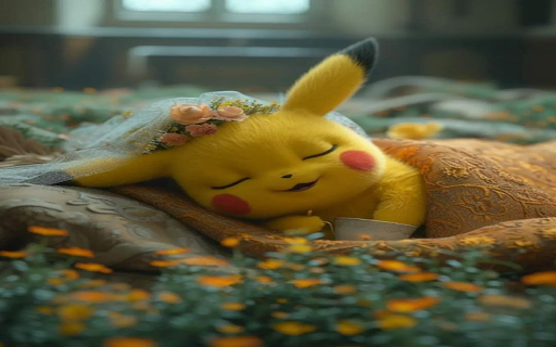 Sleeping pikachu wallpaper  from Chrome web store to be run with OffiDocs Chromium online
