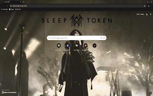 Sleep Token Chrome Theme  from Chrome web store to be run with OffiDocs Chromium online