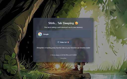 SleepyTabs  from Chrome web store to be run with OffiDocs Chromium online