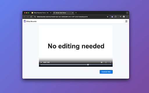 Slides Recorder  from Chrome web store to be run with OffiDocs Chromium online
