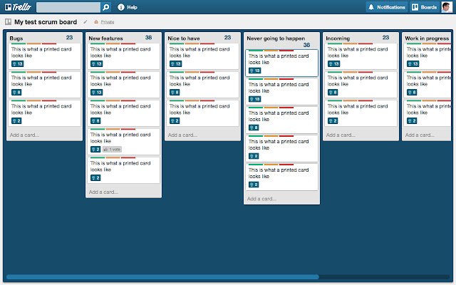 รายการแบบบางสำหรับ Trello จาก Chrome เว็บสโตร์ที่จะเรียกใช้ด้วย OffiDocs Chromium ทางออนไลน์