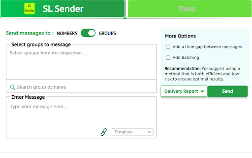 SL Sender  from Chrome web store to be run with OffiDocs Chromium online