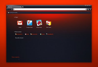 SmallringFX DarkOrange Theme  from Chrome web store to be run with OffiDocs Chromium online