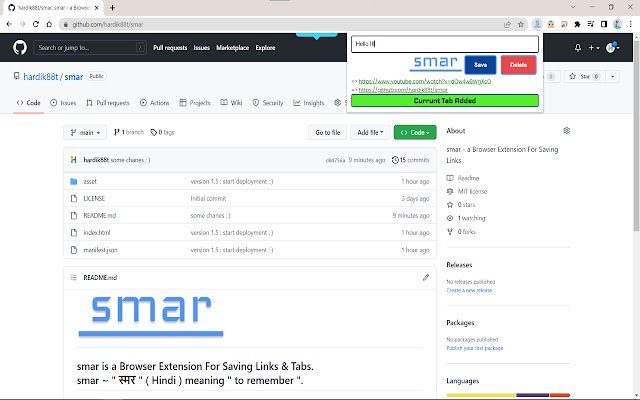 smar จาก Chrome เว็บสโตร์เพื่อใช้งานกับ OffiDocs Chromium ออนไลน์