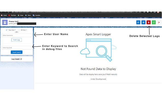 Smart Apex Debugger  from Chrome web store to be run with OffiDocs Chromium online