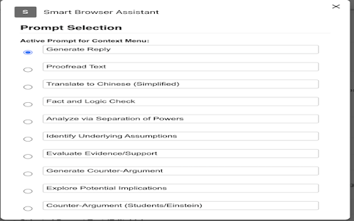 Smart Browser Assistant  from Chrome web store to be run with OffiDocs Chromium online Smart Browser Assistant  from Chrome web store to be run with OffiDocs Chromium online