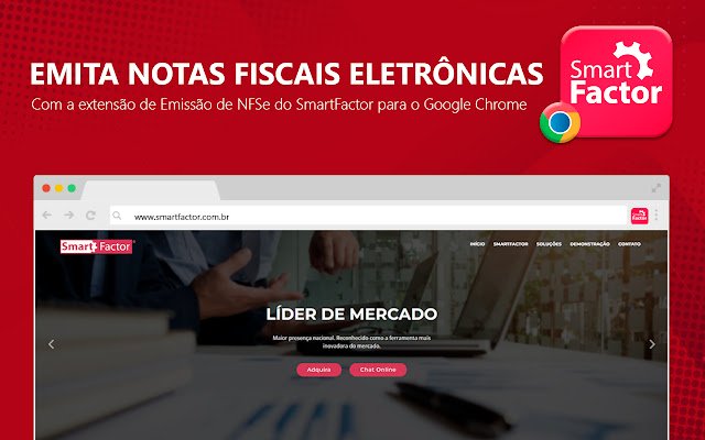 SmartFactor Emissor de NFSe de Chrome web store se ejecutará con OffiDocs Chromium en línea