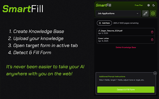 smartfill.ai  from Chrome web store to be run with OffiDocs Chromium online