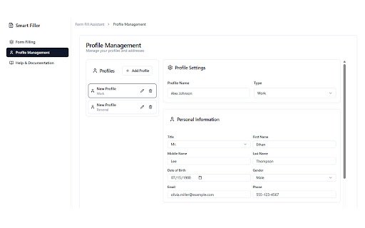 Smart Filler AI Powered Form Autofill  Fake Data Generator  from Chrome web store to be run with OffiDocs Chromium online
