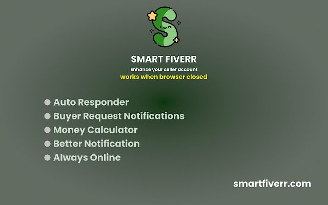 Smart Fiverr ຈາກຮ້ານເວັບ Chrome ທີ່ຈະດໍາເນີນການກັບ OffiDocs Chromium ອອນໄລນ໌