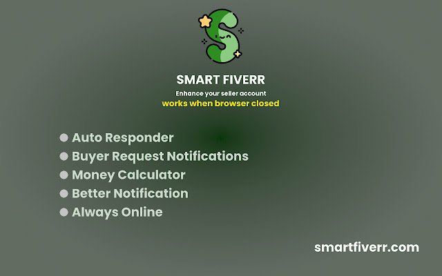 Smart Fiverr  from Chrome web store to be run with OffiDocs Chromium online
