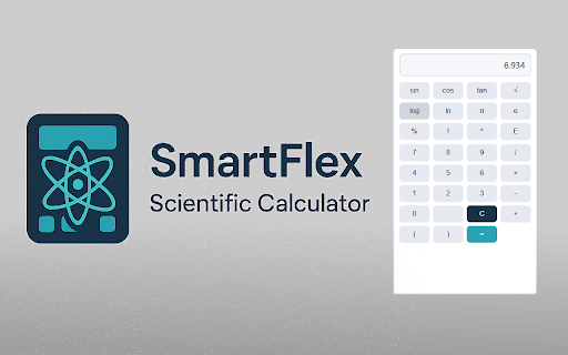 SmartFlex | Scientific Sidebar Calculator  from Chrome web store to be run with OffiDocs Chromium online