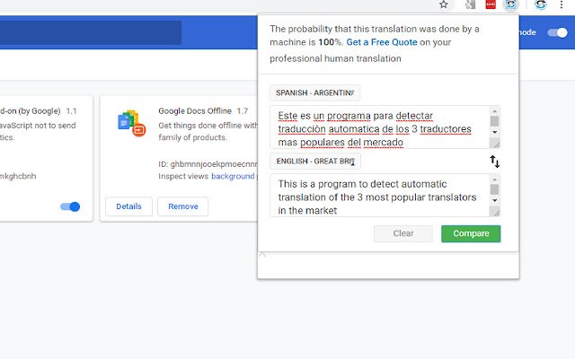 Chrome 网上商店的 Smartlation 翻译工具将与 OffiDocs Chromium 在线一起运行