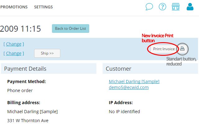 smartMart: Ecwid custom invoice print  from Chrome web store to be run with OffiDocs Chromium online
