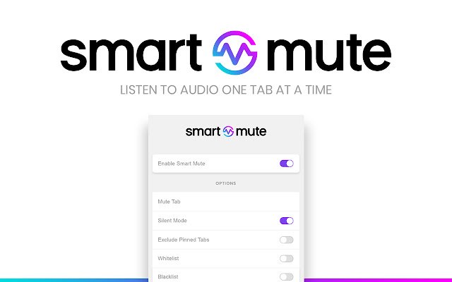 Smart Mute  from Chrome web store to be run with OffiDocs Chromium online