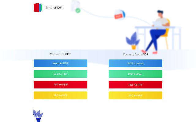 Chrome 网上商店的智能 PDF PDF 转换器工具将与 OffiDocs Chromium 在线一起运行