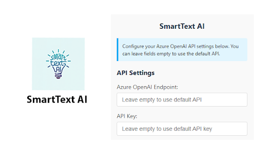 SmartText AI  from Chrome web store to be run with OffiDocs Chromium online