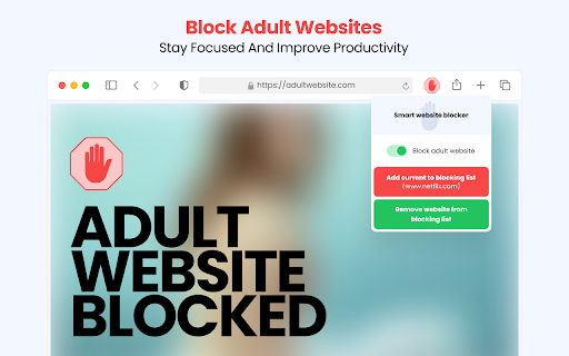Smart Website Blocker  from Chrome web store to be run with OffiDocs Chromium online