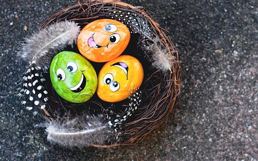 Smiley Eggs  from Chrome web store to be run with OffiDocs Chromium online