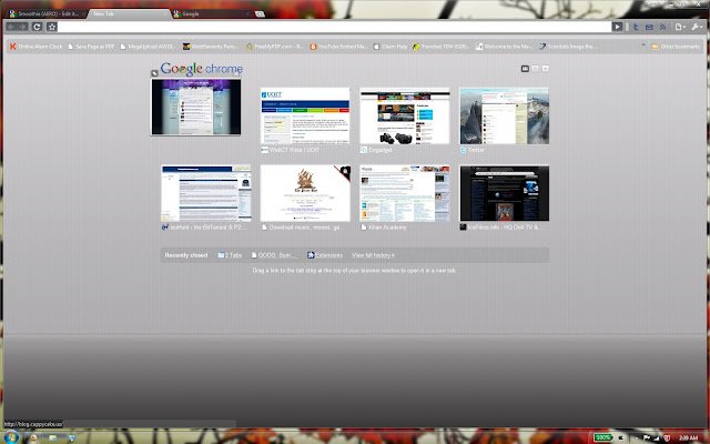 Chrome ウェブストアの Smoothie (AERO) を OffiDocs Chromium online で実行