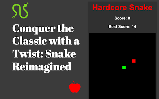 Snake Game  from Chrome web store to be run with OffiDocs Chromium online