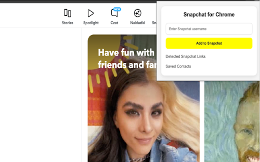 SnapConnect for Chrome  from Chrome web store to be run with OffiDocs Chromium online