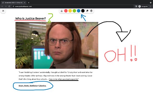 Snap Marker  from Chrome web store to be run with OffiDocs Chromium online
