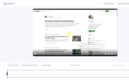 Snappr Makes screen recording easier  from Chrome web store to be run with OffiDocs Chromium online