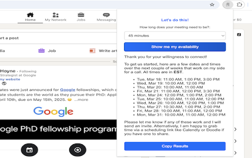 Snap Schedule  from Chrome web store to be run with OffiDocs Chromium online