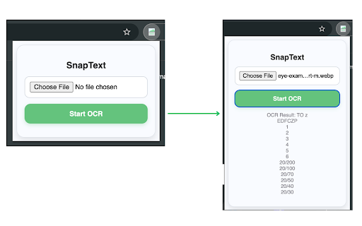 SnapText  from Chrome web store to be run with OffiDocs Chromium online