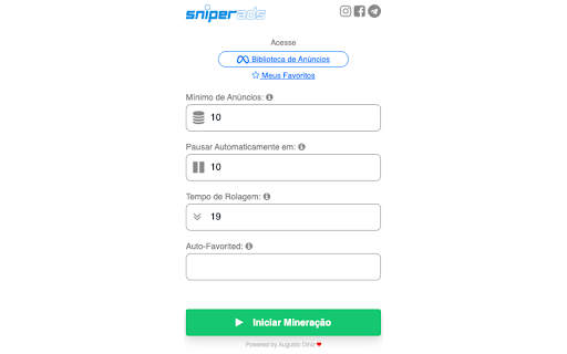 SniperADS  from Chrome web store to be run with OffiDocs Chromium online