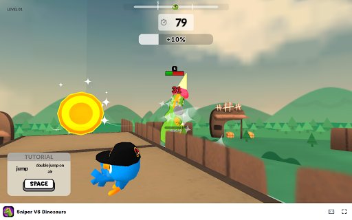 Sniper VS Dinosaurs Game Hunt Dinosaurs with Precision!  from Chrome web store to be run with OffiDocs Chromium online