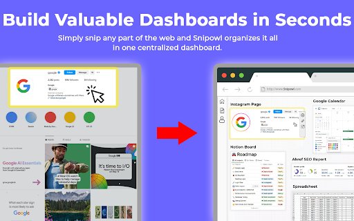 SnipOwl: Create live dashboards using snapshots from Chrome web store to be run with OffiDocs Chromium online SnipOwl: Create live dashboards using snapshots from Chrome web store to be run with OffiDocs Chromium online