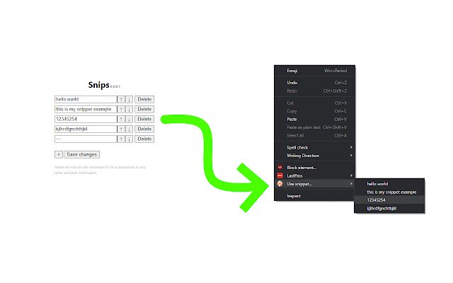 Snip-urile din magazinul web Chrome vor fi rulate cu OffiDocs Chromium online