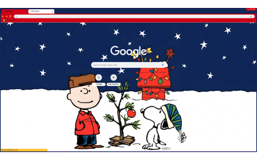 Snoopy Chrisma theme  from Chrome web store to be run with OffiDocs Chromium online