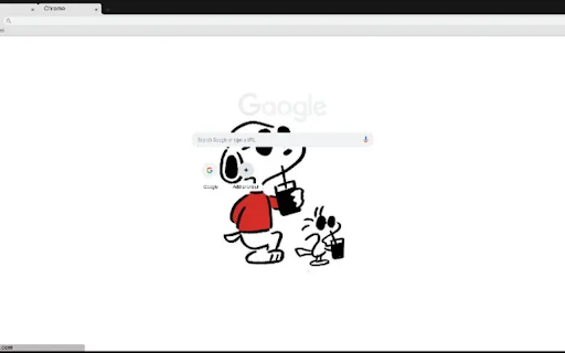 snoopytheme  from Chrome web store to be run with OffiDocs Chromium online