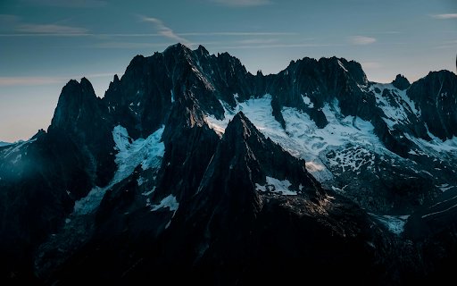 Snow Covered Mountain  from Chrome web store to be run with OffiDocs Chromium online