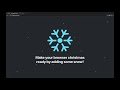 Chrome ウェブストアの Snow Extension を OffiDocs Chromium オンラインで実行する